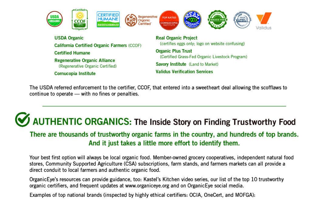 Infographic: Failure by USDA to Protect Organics
